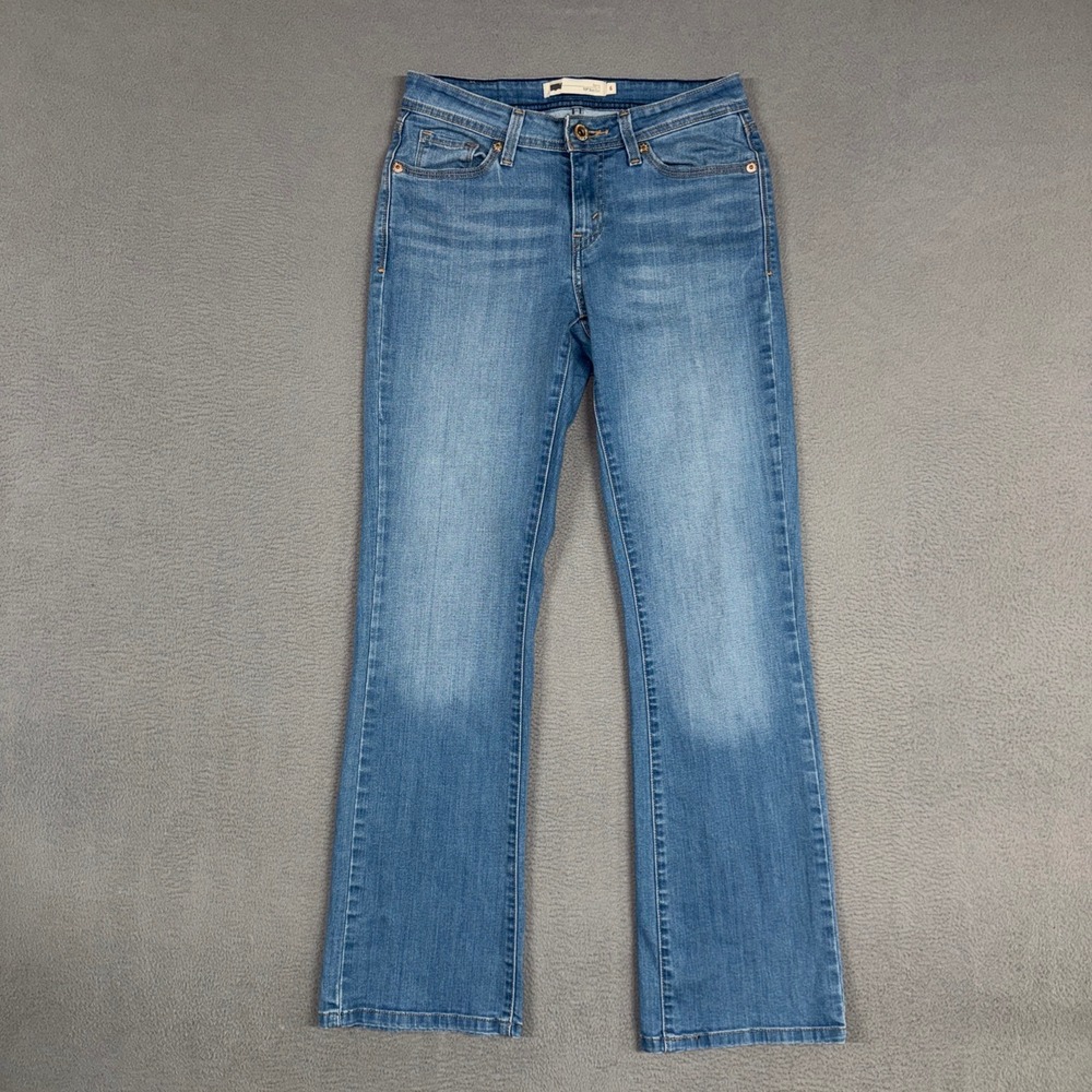 Levis Jeans Womens 6 Blue 529 Curvy Boot Cut Medium Wash Stretch Denim Cowboy